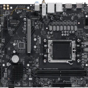 Материнская плата MSI PRO A620AM-G EVO WIFI Socket AM5 AMD A620A 2xDDR5 mATX AC`97 8ch(7.1) 2.5Gg RAID+VGA+HDMI+DP