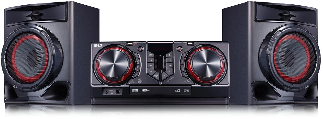 Минисистема LG CJ44 черный 480Вт FM USB BT
