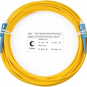 Патч-корд Cabeus FOP(s)-9-SC-SC-10m 1x9/125 OS2 SC-SC 10м LSZH желтый