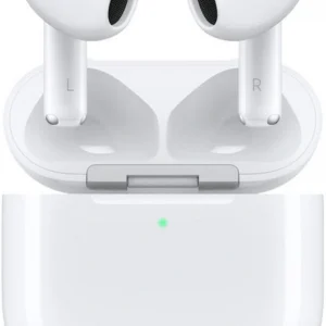 Гарнитура вкладыши Apple AirPods 4 ANC A3055/A3056/A3059 белый беспроводные bluetooth в ушной раковине (MXP93HN/A)