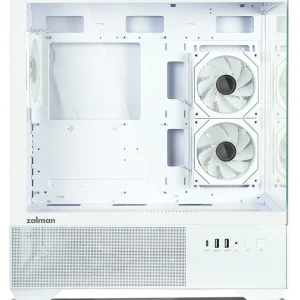 ZALMAN CHRONIX V2, ATX, WHITE, WINDOW, 1xCombo (3.5’’ or 2.5’’), 1x3.5’’HDD, 2x2.5’’SSD, 1xUSB2.0, 1xUSB3.0, 1xUSB Type-C, SIDE 2x120mm ARGB, REAR 1x120mm ARGB