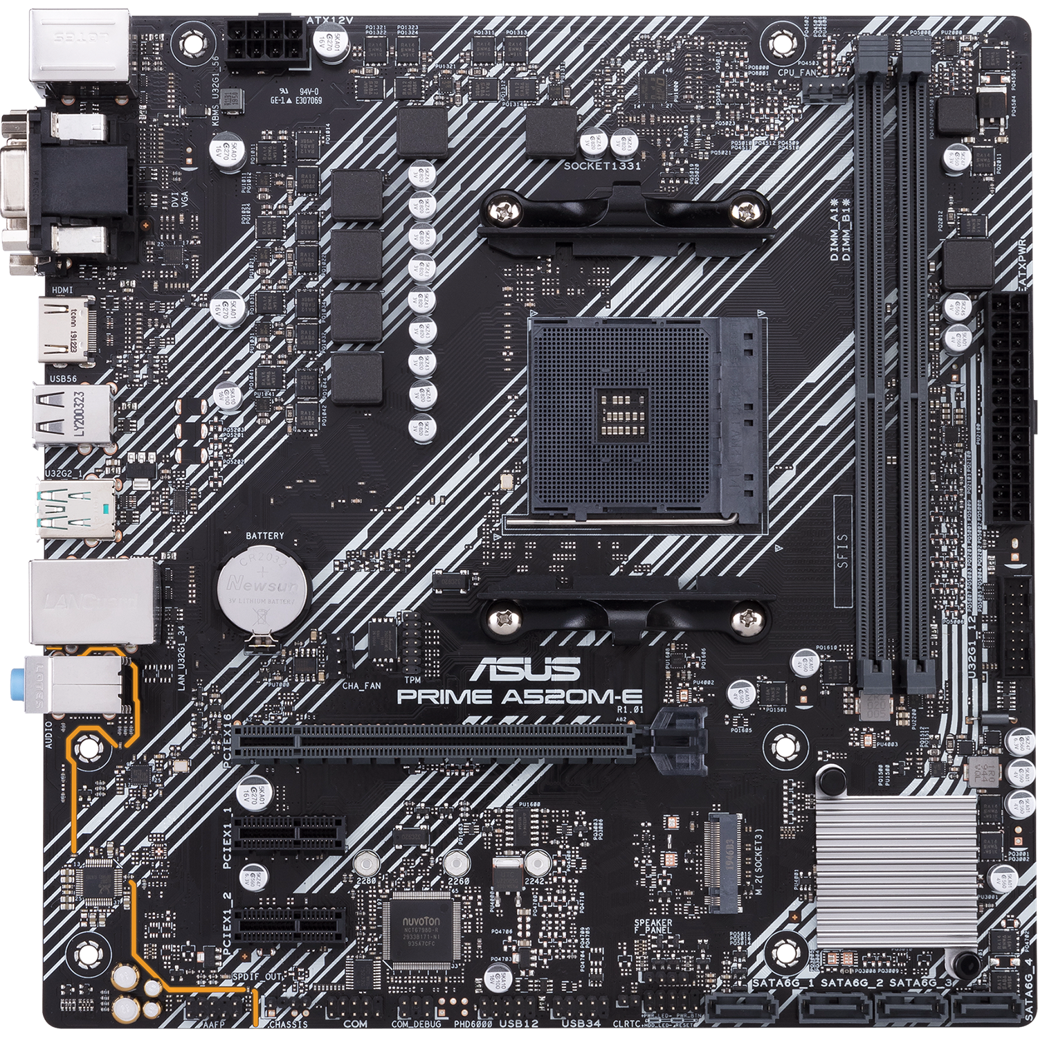 Материнская плата / ASUS 90MB1510-M0EAYC / Материнская плата/ PRIME A520M-E/CSM