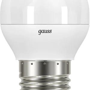 Лампа светодиодная Gauss 7Вт цок.:E27 шар 220B 4100K св.свеч.бел.нейт. (упак.:1шт) (105102207-S)