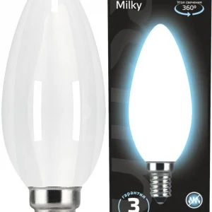 Лампа светодиодная Gauss Filament 103201209-D 9Вт цок.:E14 свеча 220B 4100K св.свеч.бел.нейт. (упак.:1шт)