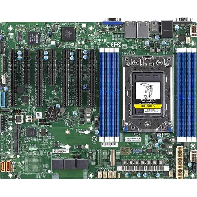 Системная плата / SuperMicro MBD-H12SSL-I-B_bundle / Системная плата/ MB Supermicro H12SSL-I, ATX, 1xSP3 7003/7002 EPYC, 8 DIMM DDR4 R ECC, AST2500 ,5 PCI-E 4.0 x16 + 2 PCI-E 4.0 x8, 2 M.2 pcie 4.0 NVMEx4 2280/110