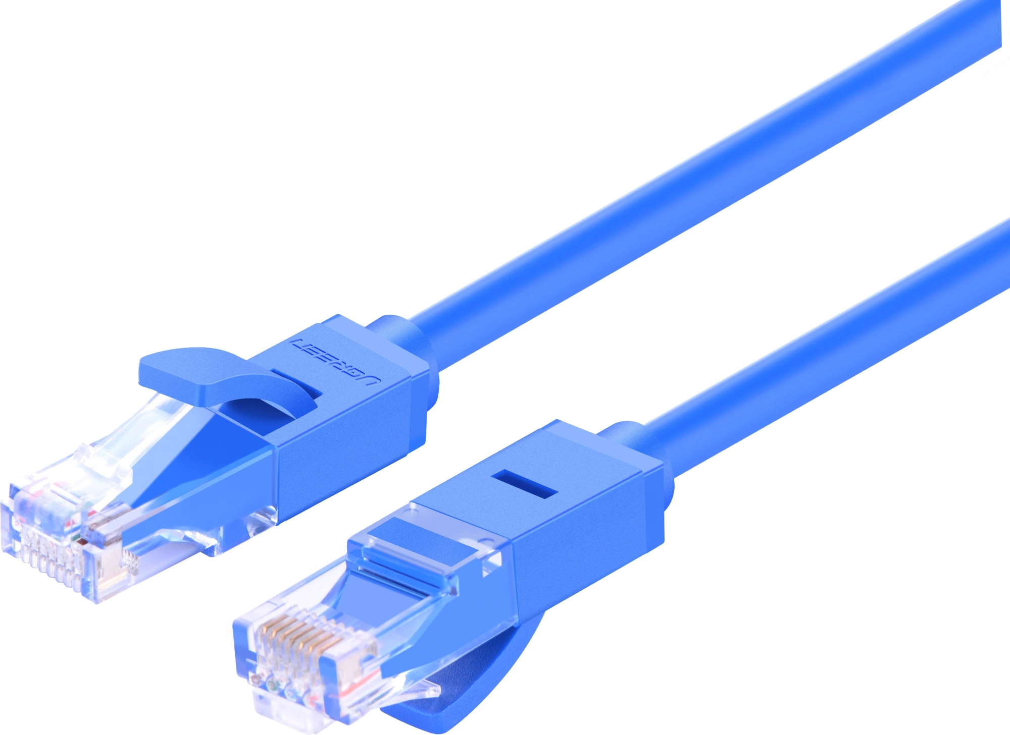 Кабель Ugreen NW102 1Гбит/с UTP 4 пары cat.6 Cu molded 3м синий RJ-45 (m)-RJ-45 (m) (11203)