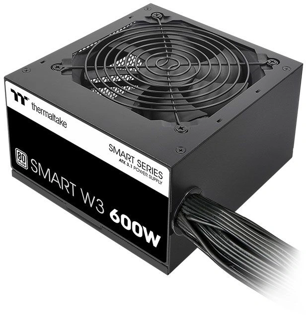 Блок питания Thermaltake ATX 600W Smart W3 Gen.5 80+ white (20+4pin) APFC 120mm fan 5xSATA RTL