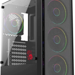 Корпус Bloody CC-126 черный без БП ATX 8x120mm 2xUSB2.0 1xUSB3.0 audio bott PSU