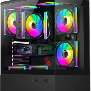 Корпус Bloody CC-127 черный без БП E-ATX 7x120mm 1xUSB2.0 2xUSB3.0 audio bott PSU