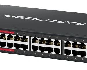 Коммутатор Mercusys MS128GP (L2) 26x1Гбит/с 2SFP 24PoE+ 295W неуправляемый