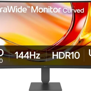 Монитор LG 34" UltraWide 34U640B-B черный VA LED 1ms 21:9 HDMI матовая HAS 300cd 178гр/178гр 3440x1440 144Hz DP UW USB 6.9кг