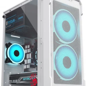 Корпус Bloody CC-129 белый без БП mATX 1x80mm 2x120mm 1xUSB2.0 1xUSB3.0 audio