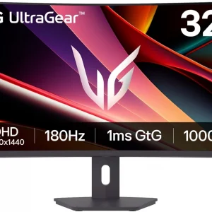 Монитор LG 32" UltraGear 32G600A-B черный VA LED 1ms 16:9 HDMI матовая HAS Piv 3000:1 300cd 178гр/178гр 2560x1440 2K 6.7кг