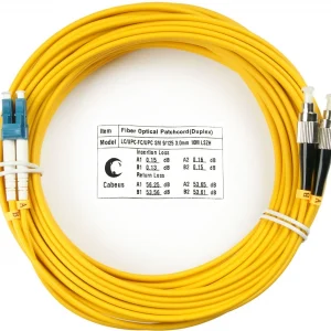 Патч-корд Cabeus FOP(D)-9-LC-FC-10M 2x9/125 OS2 LC дуплекс-FC дуплекс 10м LSZH желтый