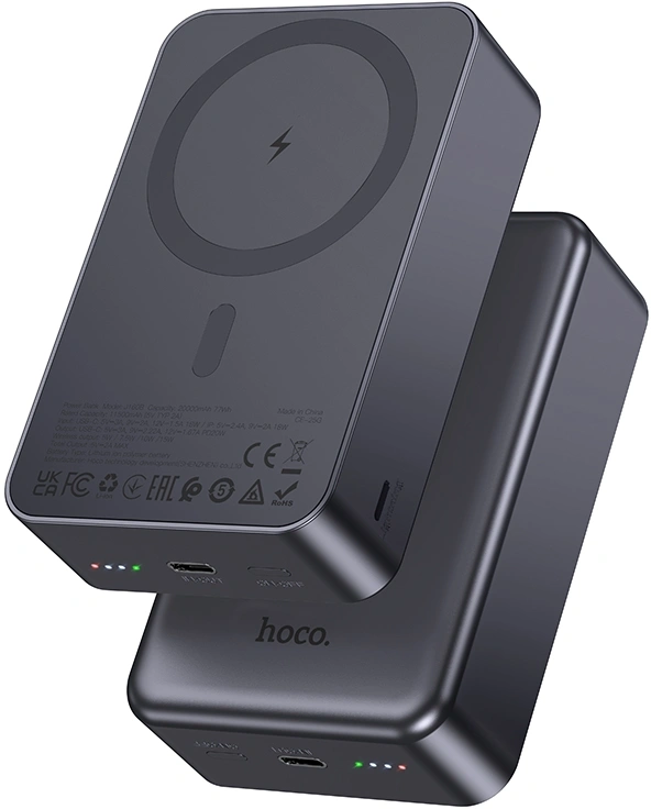 Мобильный аккумулятор Hoco J160 20000mAh 3A серый (64103)