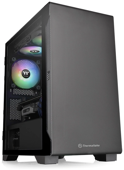 Корпус Thermaltake S100 TG черный без БП mATX 11x120mm 7x140mm 2xUSB3.0 audio bott PSU