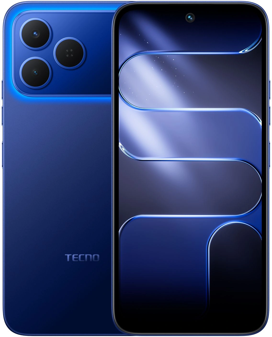 Смартфон Tecno Spark 50 128Gb 8Gb синий моноблок 3G 4G 2Sim 6.67" 720x1600 Android 16 50Mpix 802.11 a/b/g/n/ac/ax NFC GPS GSM900/1800 GSM1900 Protect FM microSD max2048Gb