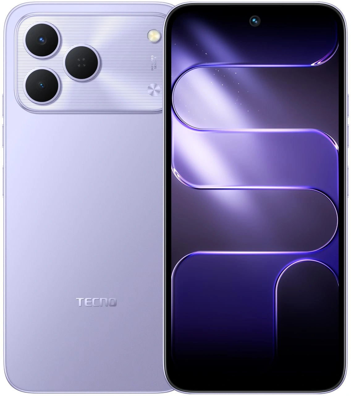 Смартфон Tecno Spark 50 128Gb 8Gb пурпурный моноблок 3G 4G 2Sim 6.67" 720x1600 Android 16 50Mpix 802.11 a/b/g/n/ac/ax NFC GPS GSM900/1800 GSM1900 Protect FM microSD max2048Gb