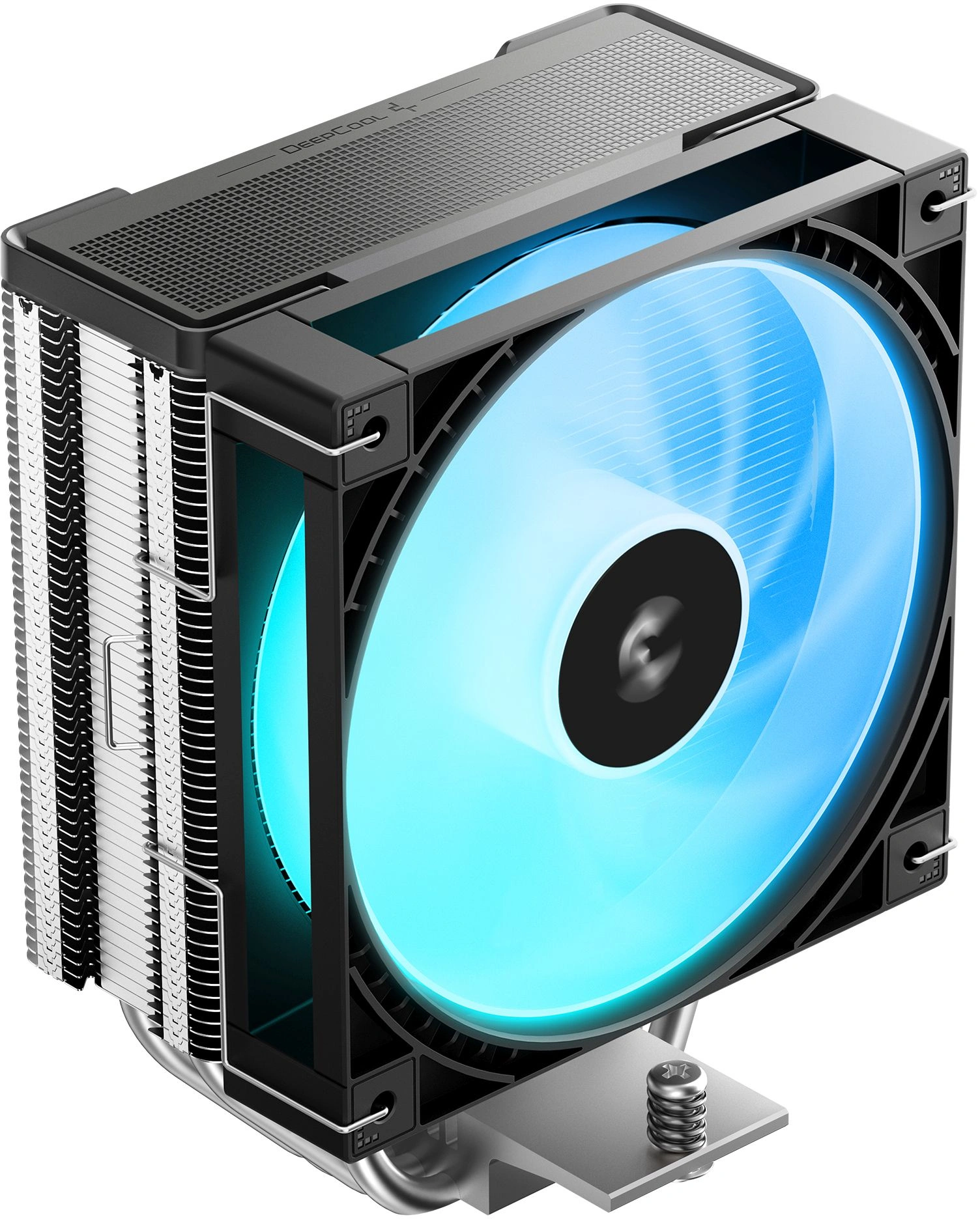 Устройство охлаждения(кулер) Deepcool AG400 G2 ARGB Soc-AM5/AM4/1200/1700/1851 серебристый/черный 4-pin 29.22dB Al+Cu 230W 631gr Ret (R-AG400-BKAMMG2-G)