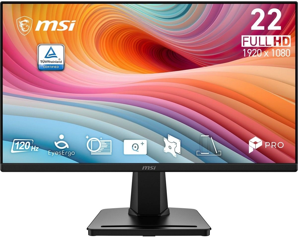 Монитор MSI 21.5" Pro MP225 E12L черный IPS LED 14ms 16:9 HDMI 1300:1 250cd 178гр/178гр 1920x1080 120Hz VGA FHD 2.3кг