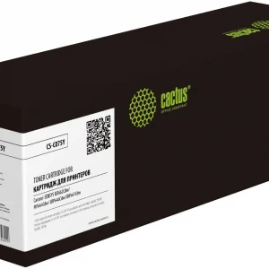 Картридж лазерный Cactus CS-C075Y 075 желтый (1300стр.) для Canon i-SENSYS MF662Cdw/MF664Cdw/ LBP646Cdw/LBP647Cdw