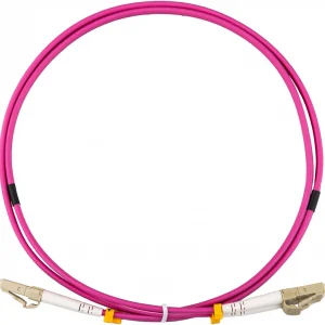 Патч-корд Rexant 50-2611-105 2x50/125 OM4 LC дуплекс-LC дуплекс 1.5м LSZH малиновый