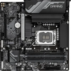 Материнская плата Gigabyte B760M GAMING X DDR4 GEN5 Soc-1700 Intel B760 4xDDR4 mATX AC`97 8ch(7.1) 2.5Gg RAID+HDMI+DP