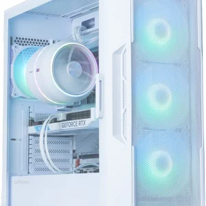 ZALMAN I3 NEO ARGB V2 WHITE, ATX, WHITE, FRONT MESH, WINDOW, 2x3.5", 3x2.5", 1xUSB2.0, 2xUSB3.0, 1xUSB Type-C, FRONT 3x120mm ARGB, REAR 1x120mm ARGB