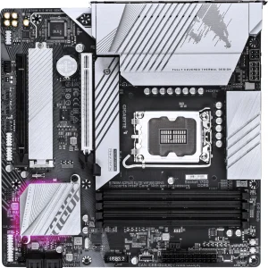 Материнская плата Gigabyte B760M AORUS ELITE WIFI6E GEN5 Soc-1700 Intel B760 4xDDR5 mATX AC`97 8ch(7.1) 2.5Gg RAID+HDMI+DP