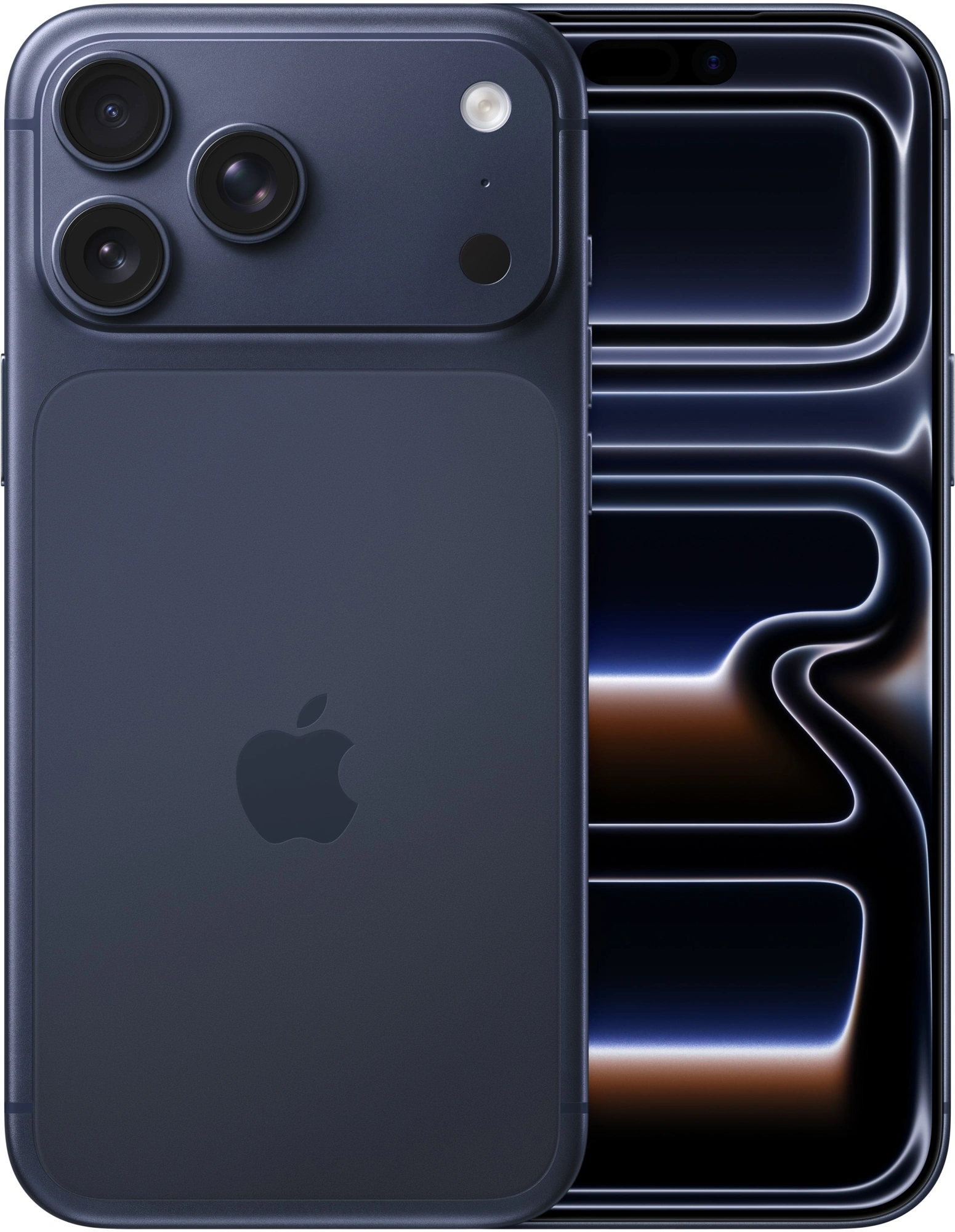 Смартфон Apple A3526 iPhone 17 Pro Max 256Gb 12Gb темно-синий моноблок 3G 4G 1Sim 6.9" 1320x2868 iOS 26 48Mpix 802.11 a/b/g/n/ac/ax/be NFC GPS Protect