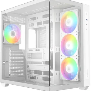Корпус ID-Cooling View 510 белый без БП ATX 10x120mm 1xUSB3.0 audio bott PSU
