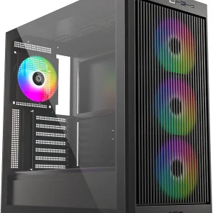 Корпус ID-Cooling Ware 510 черный без БП ATX 7x120mm 5x140mm 1xUSB2.0 1xUSB3.0 audio bott PSU