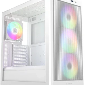 Корпус ID-Cooling Ware 510 белый без БП ATX 7x120mm 5x140mm 1xUSB2.0 1xUSB3.0 audio bott PSU
