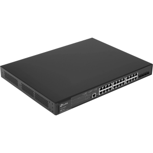 Коммутатор / TP-Link SG3428XMP / Коммутатор/ 24-port Gigabit Managed PoE switch with 4 10G SFP+ ports, support 802.3af/at PoE, 1 console port, 19-inch rack mount, support L2/L2+ features.
