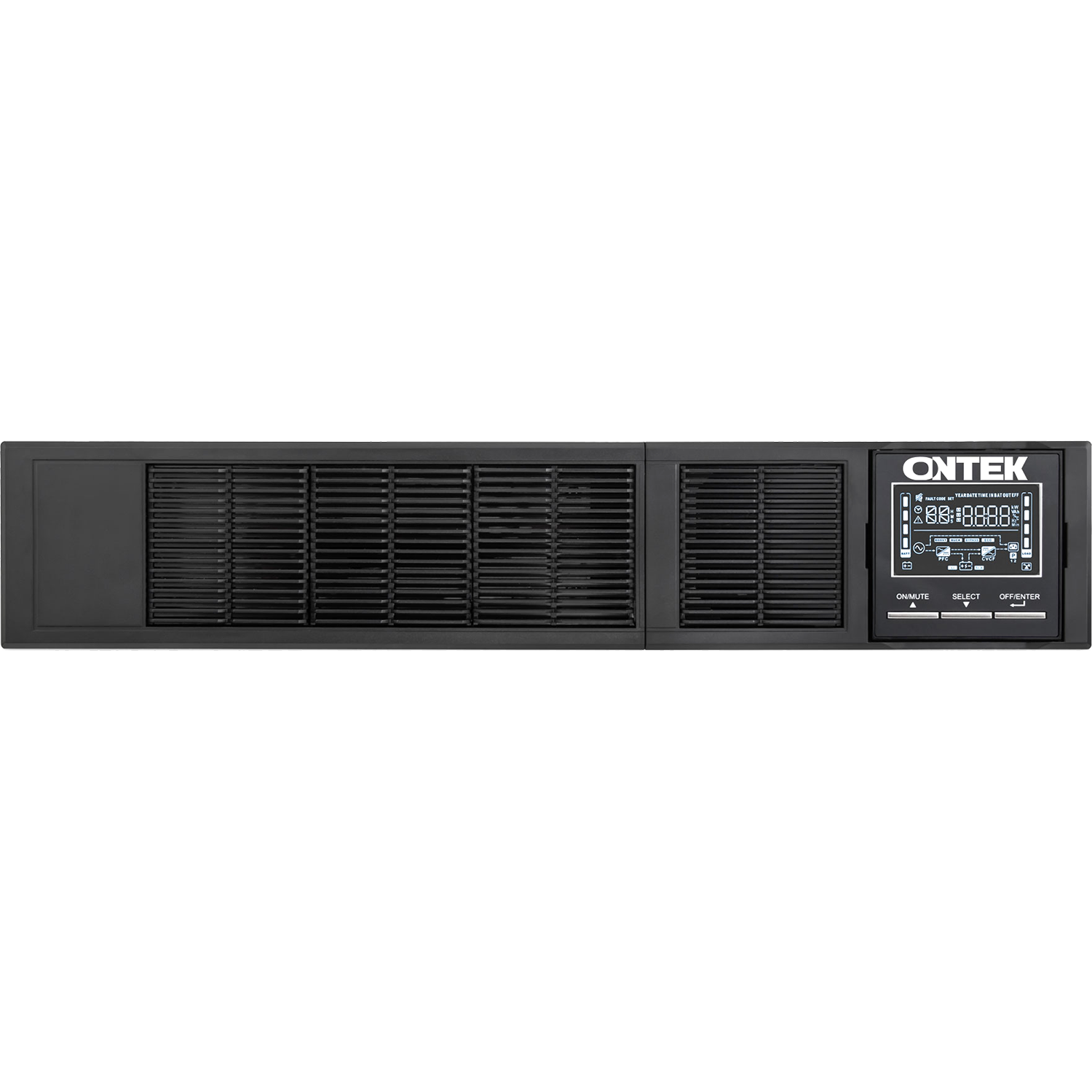 Источник бесперебойного питания / ONTEK SMRT 2 / ONTEK SM RT 2, 2 кВА/2 кВт (PF=1) 2U с внутренними аккумуляторами 4х12В/9Ач