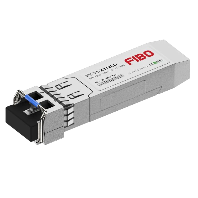 Трансивер / FIBO FT-S1-X312LD / Трансивер/ FIBO FT-S1-X312LD SFP модуль, 1.25G, 2 км, TX 1310 нм, DDM, LC