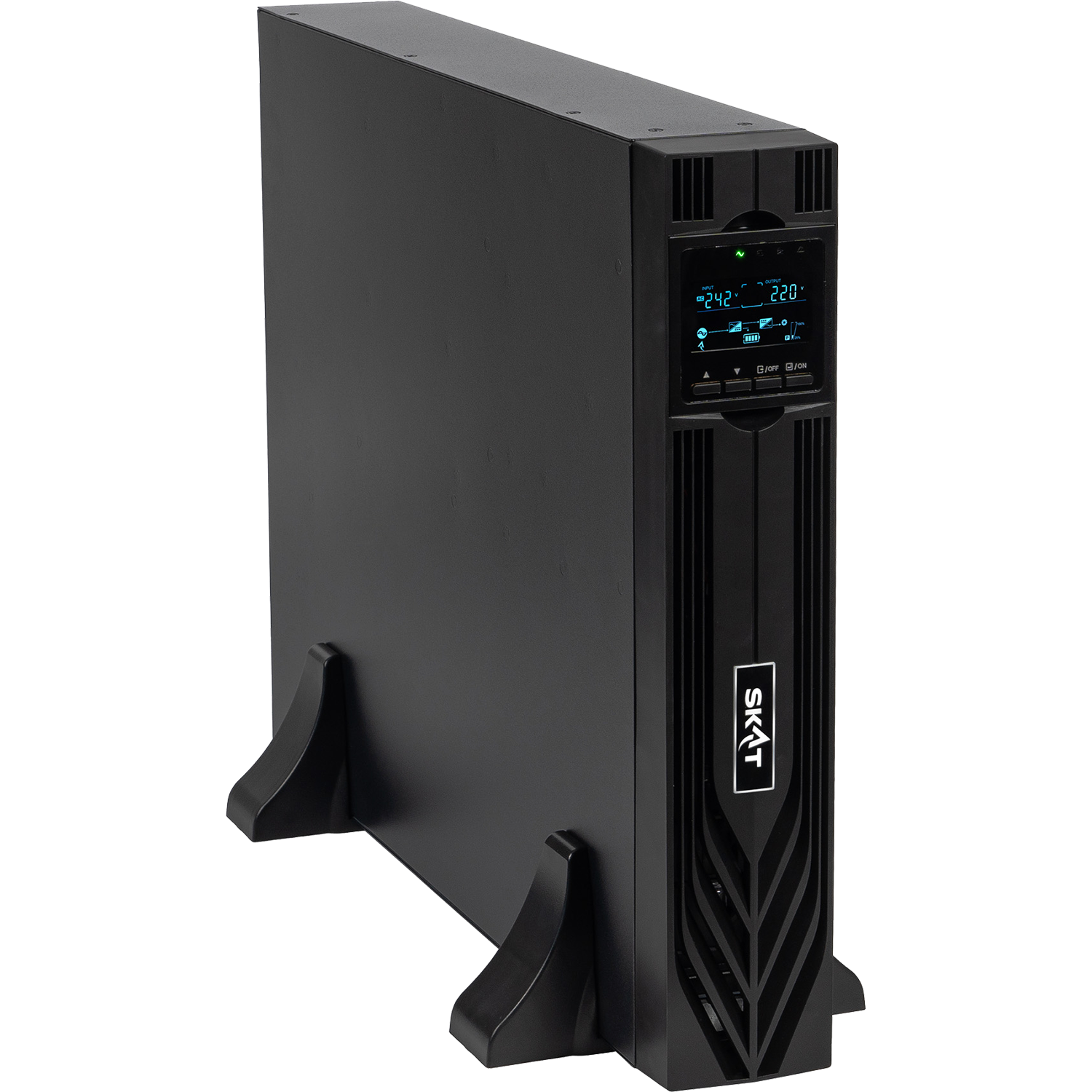 8773 SKAT-UPS 3000-RACK-ON-6X9-E P3 ИБП 3000ВА/3000 Вт, 2U, On-Line, синус, встр. АКБ 72В (6x9Ач), 8хC13+1xC19, USB, RS232, RS485, параллельный порт, слот для карт (SNMP, реле), EPO, ШхГхВ 440х605х88, масса 30.4 кг / Бастион SKAT-UPS 3000-RACK-ON-6X9-E P3 / 8773 SKAT-UPS 3000-RACK-ON-6X9-E P3 ИБП 3000ВА/3000 Вт, 2U, On-Line, синус, встр. АКБ 72В (6x9Ач), 8хC13+1xC19, USB, RS232, RS485, параллельный порт, слот для карт (SNMP, реле), EPO, ШхГхВ 440х605х88, масса 30.4 кг