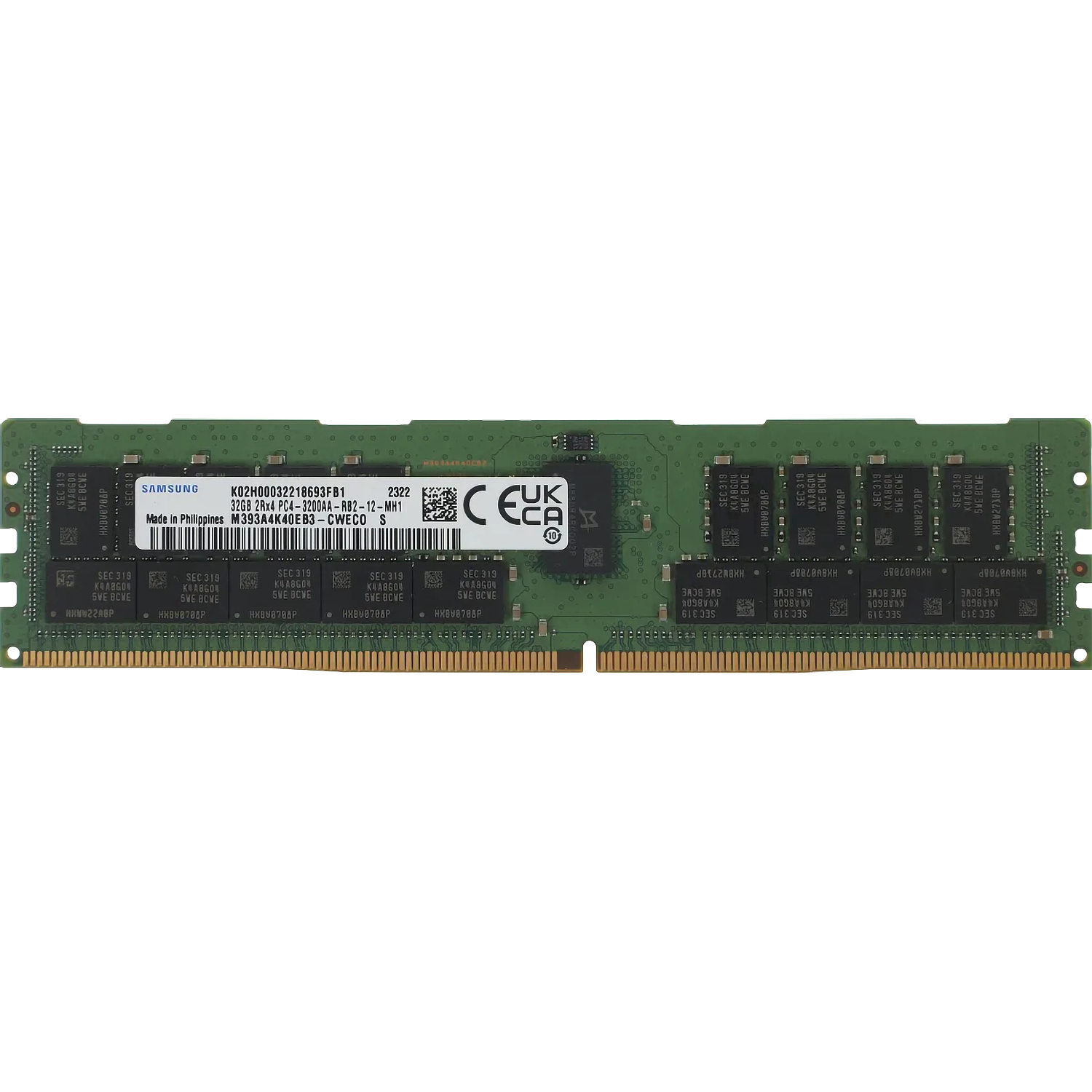 Память оперативная / Samsung Electronics M393A4K40EB3-CWECO / Память оперативная/ Samsung DDR4 32GB RDIMM 3200 1.2V pulled