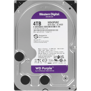 Жесткий диск / Seagate WD43PURZ / Жесткий диск/ RECERTIFIED HDD WD SATA3 4TB Purple Surveillancer 5400 RPM 256Mb 1 year warranty RECERTIFIED