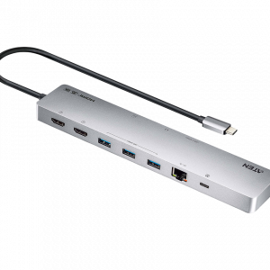 Многопортовая док-станция 11-в-1 с портом USB-C и функцией сквозной передачи питания (Power Pass-Through) / ATEN UH3240 / Многопортовая док-станция 11-в-1 с портом USB-C и функцией сквозной передачи питания (Power Pass-Through)/ USB-C Multiport with PD