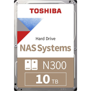 Жесткий диск / Toshiba HDWG71AXZSTA / Жесткий диск/ HDD Toshiba N300 NAS SATA3 3.5" 10TB 7200 512Mb 6Gb/s 1 year warranty