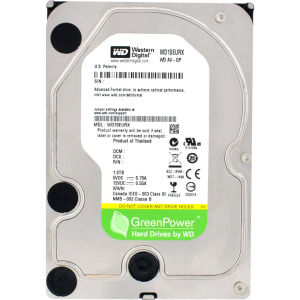 Жесткий диск / WD WD10EURX-63UY4Y0 / Жесткий диск/ HDD WD SATA3 1Tb AV-GP Video Surveillance 5400 RPM 64mb 1 year warranty