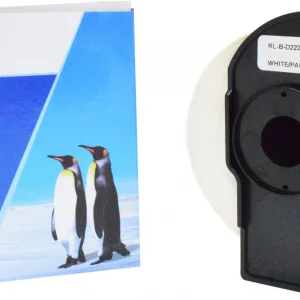 Картридж ленточный GG GG-DK22205 черный на белом 62x30.48 для Brother P-touch QL-500, QL-550, QL-700, QL-800