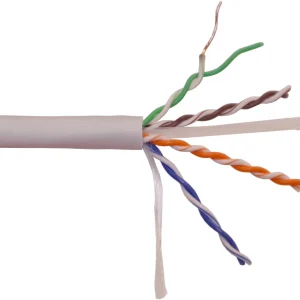 Кабель информационный Lanmaster LAN-6EUTP-HFLT-GY кат.6 UTP 4 пары 23AWG LSZH внутренний 305м серый