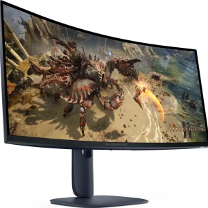 Монитор Dell 34" Alienware AW3425DWM черный VA LED 21:9 HDMI матовая HAS 3000:1 400cd 178гр/178гр 3440x1440 180Hz FreeSync Premium DP UW USB 9.51кг