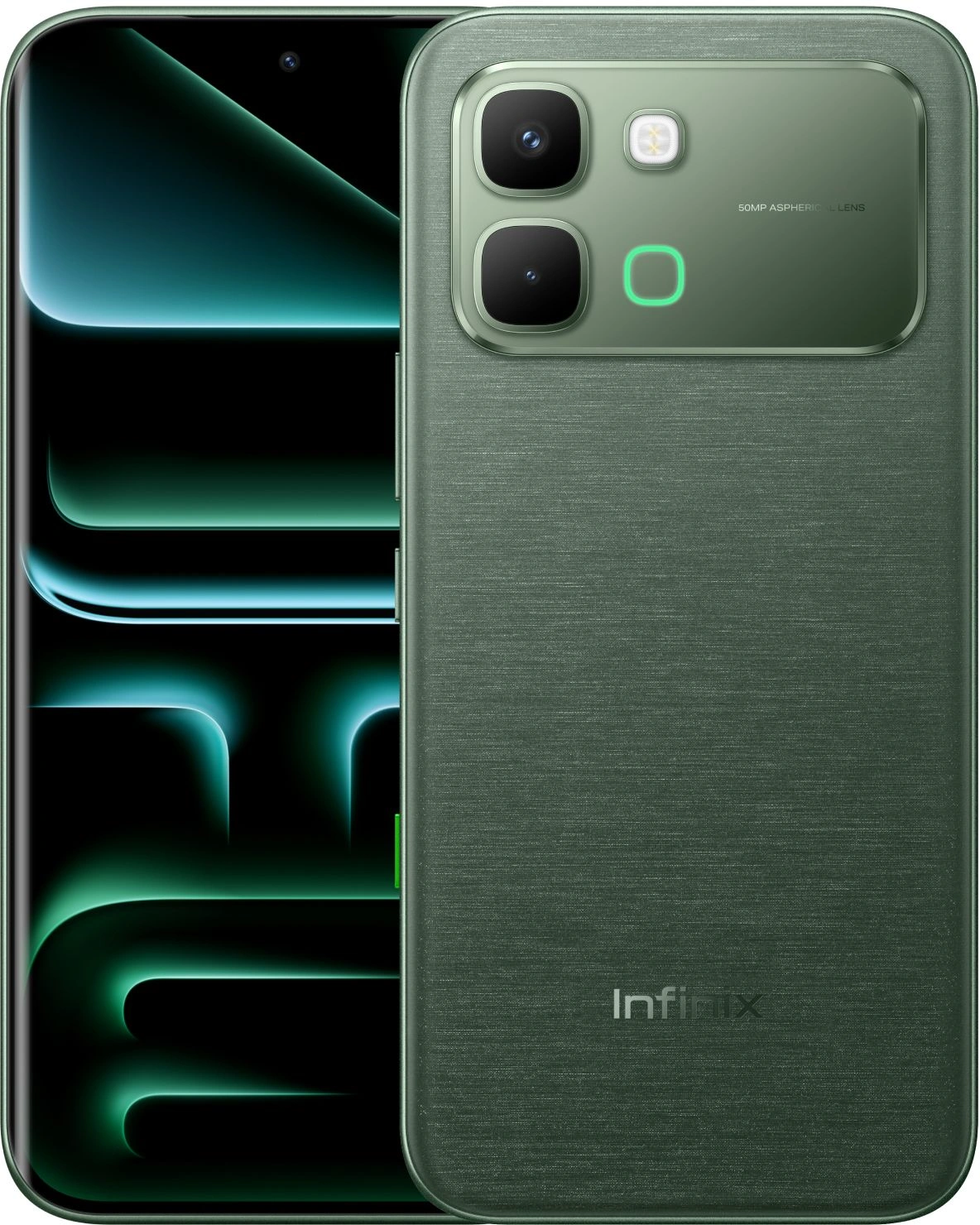 Смартфон Infinix X6887 Note Edge 128Gb 8Gb зеленый моноблок 3G 4G 2Sim 6.78" 1208x2644 Android 16 50Mpix 802.11 a/b/g/n/ac NFC GPS GSM900/1800 GSM1900 Protect FM