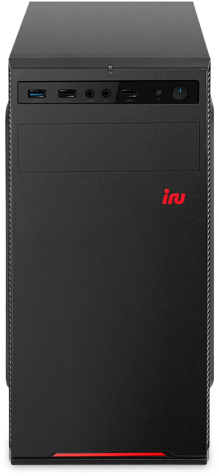 ПК IRU Planio 320A5S0 MT Ryzen 5 5600GT (3.9) 16Gb SSD500Gb RGr без ОС GbitEth 400W черный (RUS) (2195818)