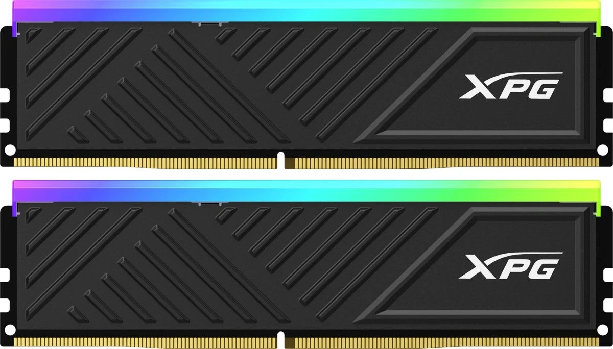 ADATA DDR4 DIMM 16GB 3200MHz 2*8GB 16-20-20 BLACK DUAL TRAY RGB