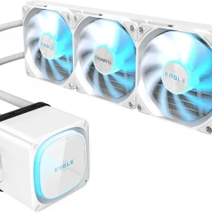 Система водяного охлаждения Gigabyte Eagle 360 ICE ARGB Soc-AM5/AM4/1200/1700/1851 белый 4-pin 13-37.6dB Al Ret (GP-GIGABYTE EAGLE 360I)