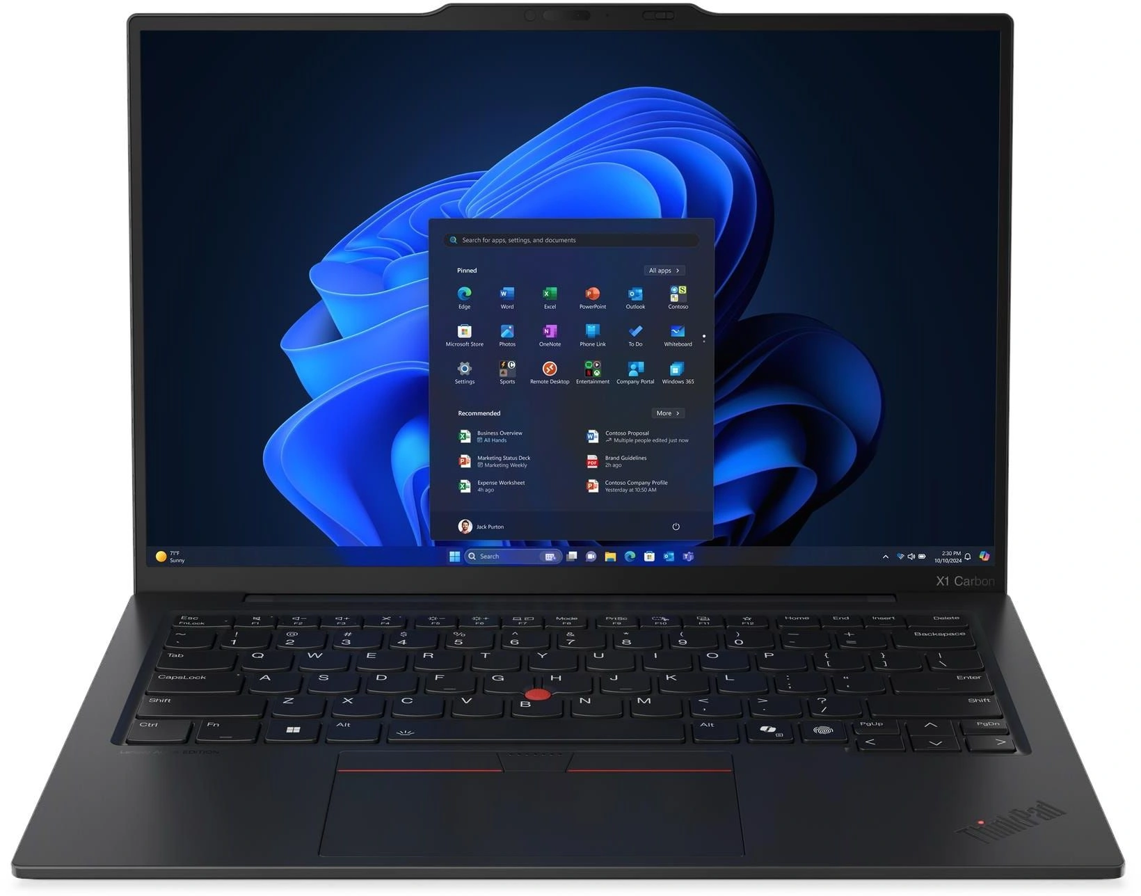 Ноутбук Lenovo ThinkPad X1 Carbon G13 Aura Core Ultra 7 258V 32Gb SSD1Tb Intel Arc 140V 14" IPS Touch WUXGA (1920x1200)/ENGKBD Windows 11 Pro 64 black WiFi BT Cam (21NTS41J00)